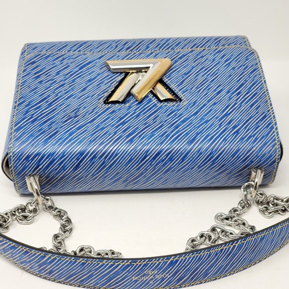 Louis Vuitton Twist MM Blue Denim Epi Leather Bag - Picture 5 of 16